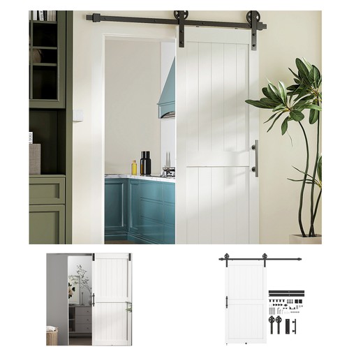 Homcom porta scorrevole - porta, stile