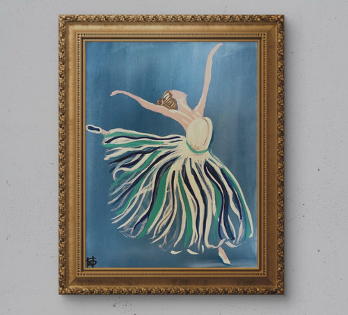 Ballerina originale dipinta - ballerina,