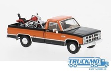 Brekina GMC Sierra Grande compresa di moto nero/arancione 19662