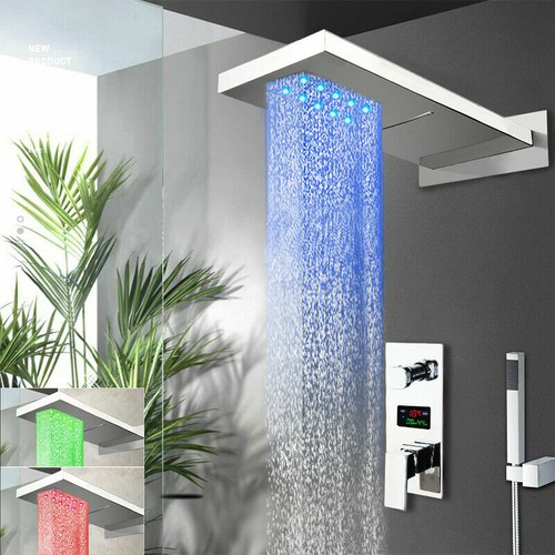 Rubinetto doccia led cromato - rubinetto,