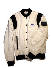 CASPALLA BOMBER UOMO KITON KNT NUOVO SENZA ETICHETTE BIANCO BLU SENZA ETICHETTA TAGLIA (K2)