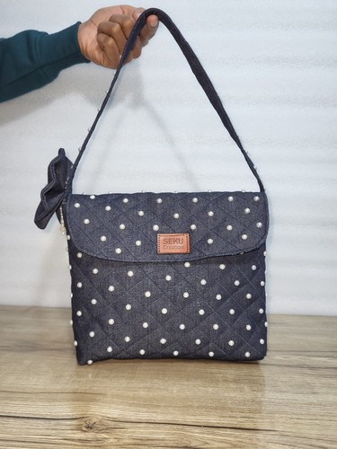 Borsa mano donna in denim - borsa,
