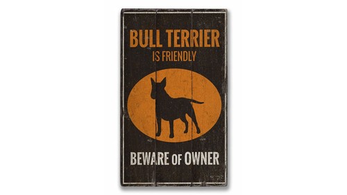 Insegna bull terrier - insegna, vintage