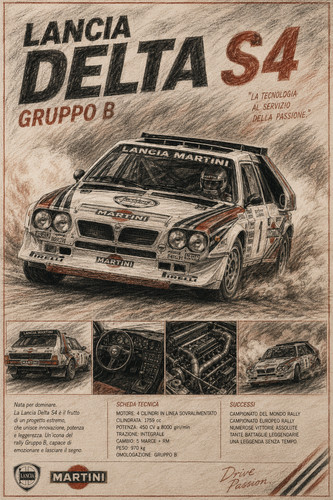 Lancia delta group rally - s4,