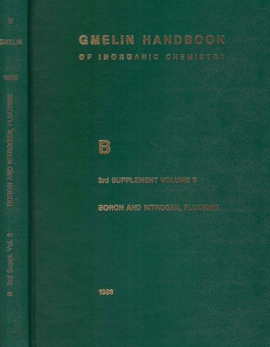 Boron 3rd supplement volume - 3rd,