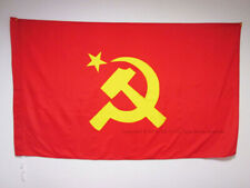 BANDIERA URSS GRAN LOGO 150x90cm - BANDIERA ROSSA COMUNISTA - RUSSIA 90 x 150 cm