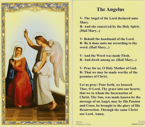Cartolina sacra l angelus - +cartolina, sacra"-"l'angelus"