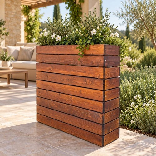Fioriera legno pino 90x30x90 - pino,