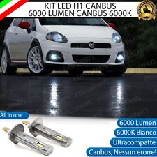 KIT LED H1  FENDINEBBIA PER ABARTH GRANDE PUNTO 6000K BIANCO 6000 LUMEN