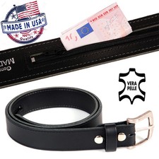 Cintura in vera pelle USA con