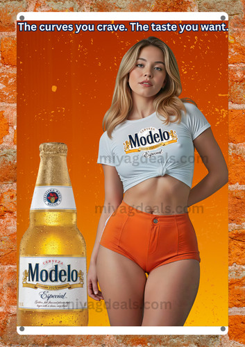 Poster insegna metallo modelo - insegna,