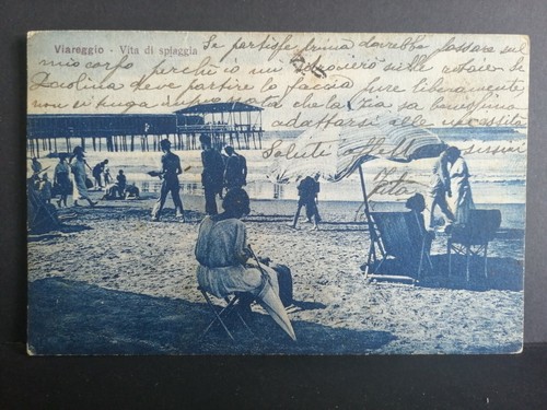 Cartolina viareggio vita - viareggio,