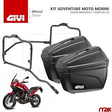 KIT GIVI TELAIETTI + VALIGIE BORSE LATERALI MONOKEY MORINI X-CAPE XCAPE 650 202