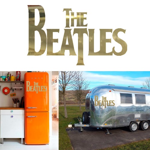 The beatles testo adesivo in - beatles,