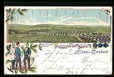 Litografia Alten-Grabow, veduta totale del campo 1900 