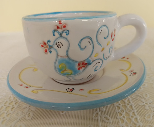 Tazzina con piattino - tazzina,