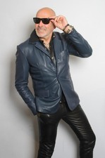 Giacca in pelle elegante stile