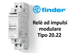 Finder Relè 20.22.8.230.0000 ad impulsi modulare con interruttore bipolare 230V