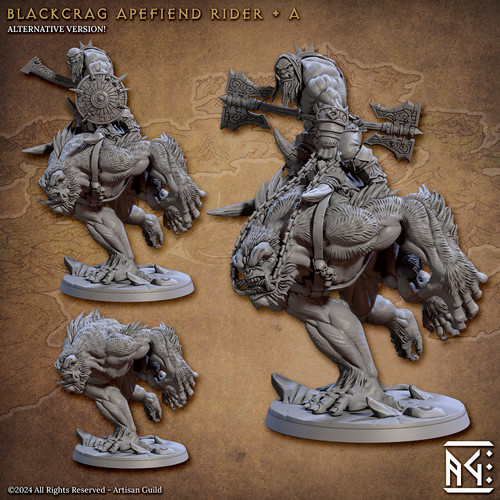 Orco scimmia cavaliere - cavaliere,