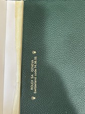 Authentic Rolex Green Notepad