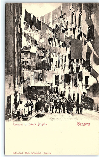 Cartolina epoca genova - cartolina, d'epoca