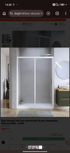 Box doccia filo deghi 140cm - doccia,