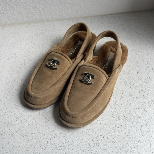 Mocassino chanel shearling - chanel,