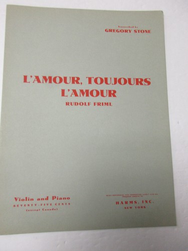 Rudolf friml amour toujours - rudolf, l'amour