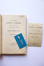 Lino Guerra Cante e Poesie F. Balilla Pratella Ferretti Lugo 1931 Originale Raro