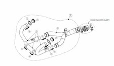 E-B12R3 AKRAPOVIC Collettori non omologato BMW R1200 GS Adventure 2010-2013