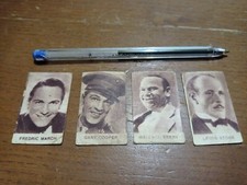 4 Figurine anteguerra Cinema Attori Cooper March Stone e Beery anni '30