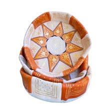 Set pouf ottomani pelle - in,