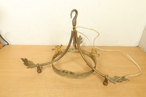 Lampadario vintage ottone