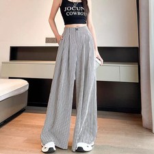 Pantaloni A Righe Bianchi E