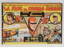 L' UOMO MASCHERATO " La fine del cavallo marino " n.11  Ed. Nerbini 1941  !!!!!