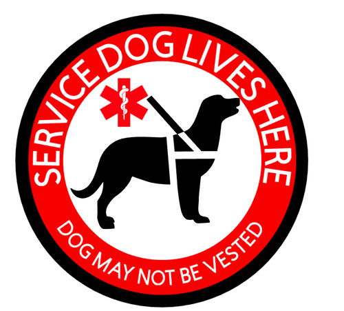 Service dog lives - here,, il