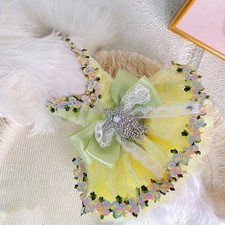 Vestito per Cani Ricamo Fiori