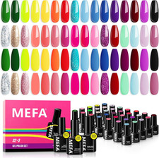 Smalto Semipermanente Unghie, 35PCS Kit Semipermanente Unghie Con Base Coat E Gl