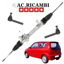 Scatola Sterzo Meccanica + 2 Testine Bilaterali per Fiat Cinquecento Seicento