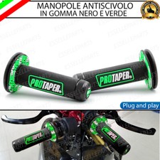 MANOPOLE MANUBRIO MOTO NERO VERDE PER MOTO GUZZI V 35 1986-1992 FLORIDA