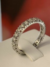 ETERNITY ring anello FEDINA giro oro bianco 750°/°°18KT VERI brillanti ct 0.51