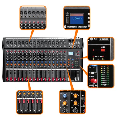 Mixer audio studio bluetooth - audio,
