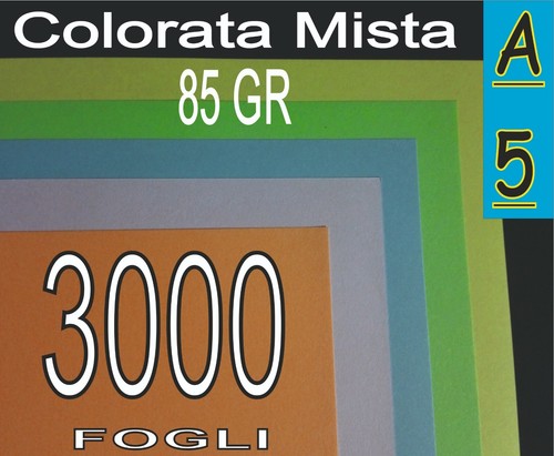 3000 carta colorata mista 5 - 3000, ff