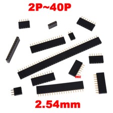 Connettore PWB Breadboard Testata Presa Femmina Verticale 2,54mm Singola/Doppia Fila