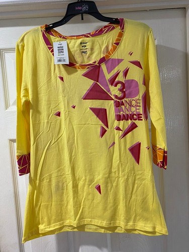 Zumba shirt gialla top - t,