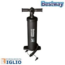 Gonfiatore Pompa Gonfiaggio Manuale a Doppia Azione per Piscine Canotti Gommoni
