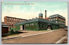1909 R & G Corset Factory South Norwalk Connecticut cartolina