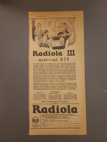 Pubblicità radiola iii radio - radiola,