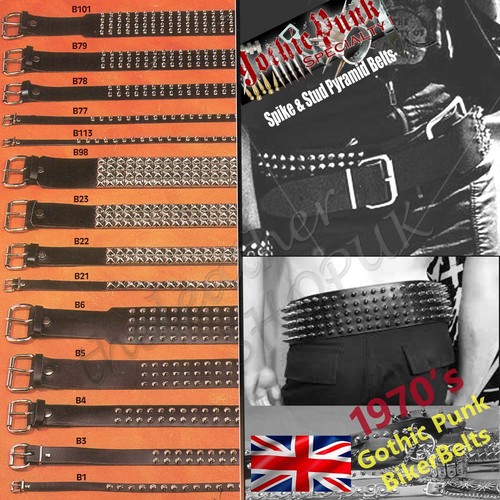 Cintura punk gotica borchiata