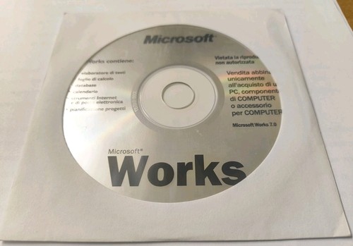 Microsoft works cd - microsoft,